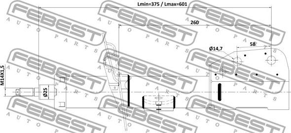 Febest 10110-002FL - Amortizators ps1.lv