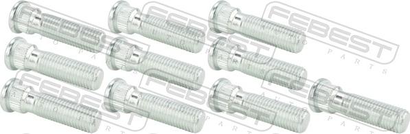 Febest 1284-001-PCS10 - Riteņa stiprināšanas skrūve ps1.lv