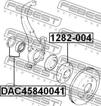 Febest 1282-004 - Riteņa rumba ps1.lv