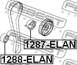 Febest 1288-ELAN - Parazīt / Vadrullītis, Zobsiksna ps1.lv