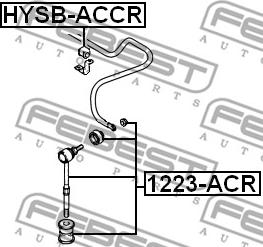 Febest 1223-ACR - Stiepnis / Atsaite, Stabilizators ps1.lv