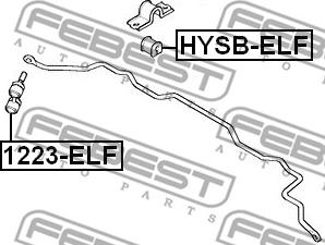 Febest 1223-ELF - Stiepnis / Atsaite, Stabilizators ps1.lv