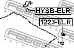 Febest 1223-ELR - Stiepnis / Atsaite, Stabilizators ps1.lv