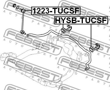 Febest 1223-TUCSF - Stiepnis / Atsaite, Stabilizators ps1.lv