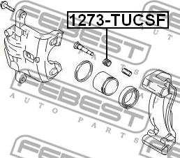 Febest 1273-TUCSF - Putekļusargs, Suportu vadīklas ps1.lv