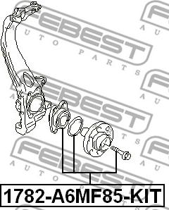 Febest 1782-A6MF85-KIT - Riteņa rumba ps1.lv