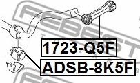 Febest 1723-Q5F - Stiepnis / Atsaite, Stabilizators ps1.lv