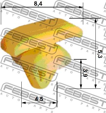 Febest 88570-035 - Moldings / aizsarguzlika ps1.lv