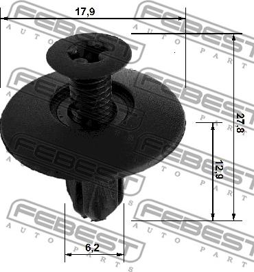 Febest 88570-024 - Aizspiednis, buferis ps1.lv