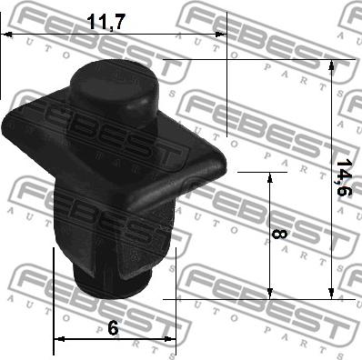 Febest 88570-020 - Moldings / aizsarguzlika ps1.lv