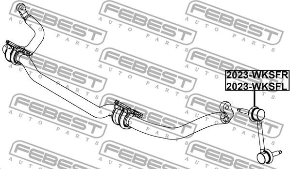 Febest 2023-WKSFL - Stiepnis / Atsaite, Stabilizators ps1.lv