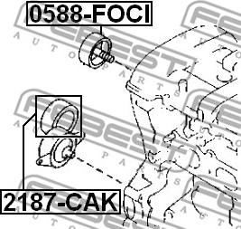 Febest 2187-CAK - Parazīt / Vadrullītis, Ķīļrievu siksna ps1.lv