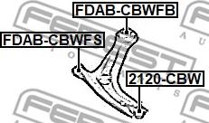 Febest FDAB-CBWFS - Piekare, Šķērssvira ps1.lv