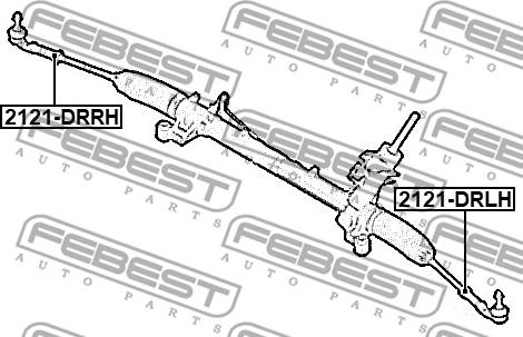 Febest 2121-DRLH - Stūres šķērsstiepņa uzgalis ps1.lv