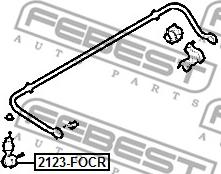 Febest 2123-FOCR - Stiepnis / Atsaite, Stabilizators ps1.lv