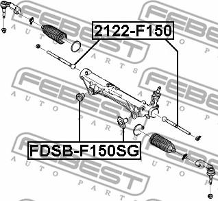 Febest FDSB-F150SG - Piekare, Stūres iekārta ps1.lv