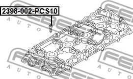 Febest 2398-002-PCS10 - Stiprināšanas skrūve, Svira ps1.lv