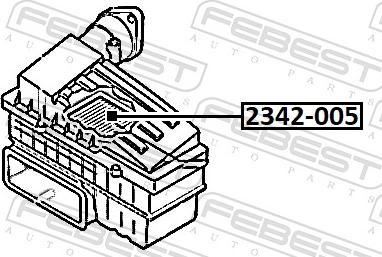 Febest 2342-005 - Gaisa filtrs ps1.lv