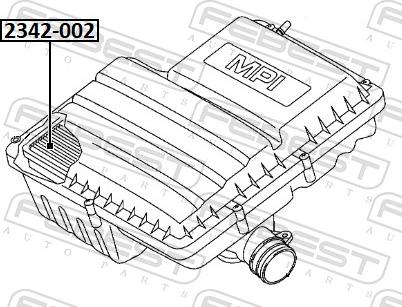 Febest 2342-002 - Gaisa filtrs ps1.lv