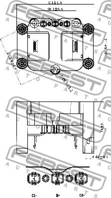 Febest 23640-006 - Aizdedzes spole ps1.lv