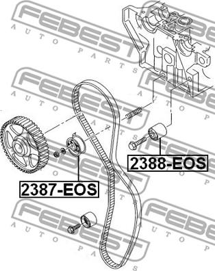 Febest 2388-EOS - Parazīt / Vadrullītis, Zobsiksna ps1.lv