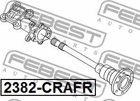 Febest 2382-CRAFR - Riteņa rumba ps1.lv