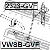 Febest VWSB-GVF - Bukse, Stabilizators ps1.lv