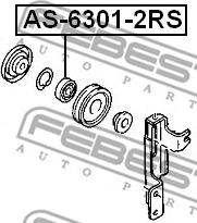 Febest AS-6301-2RS - Gultnis ps1.lv