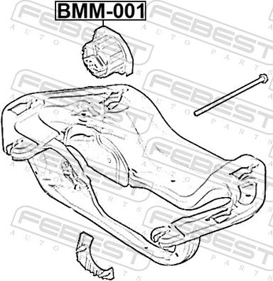 Febest BMM-001 - Piekare, Automātiskā pārnesumkārba ps1.lv