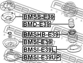 Febest BMSI-E39UP - Atsperes atbalstplāksne ps1.lv