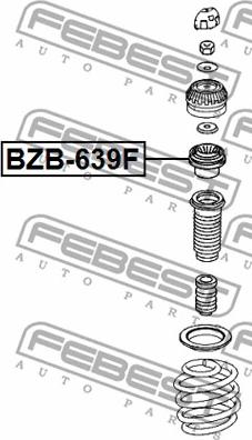 Febest BZB-639F - Amortizatora statnes balsts ps1.lv