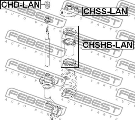 Febest CHSS-LAN - Amortizatora statnes balsts ps1.lv