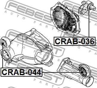 Febest CRAB-044 - Piekare, Diferenciālis ps1.lv