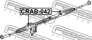 Febest CRAB-042 - Piekare, Stūres iekārta ps1.lv