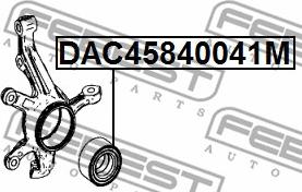 Febest DAC45840041M - Riteņa rumbas gultnis ps1.lv