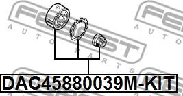 Febest DAC45880039M-KIT - Riteņa rumbas gultņa komplekts ps1.lv