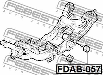 Febest FDAB-057 - Piekare, Šķērssvira ps1.lv