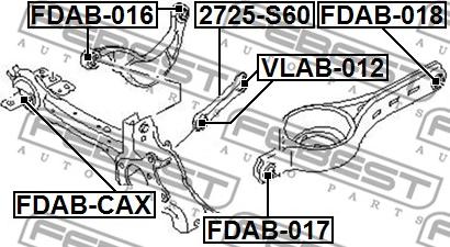 Febest FDAB-017 - Piekare, Šķērssvira ps1.lv