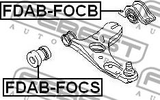 Febest FDAB-FOCB - Piekare, Šķērssvira ps1.lv