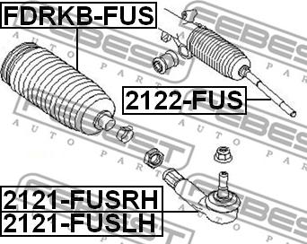 Febest FDRKB-FUS - Putekļusargs, Stūres iekārta ps1.lv