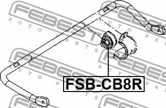 Febest FSB-CB8R - Bukse, Stabilizators ps1.lv