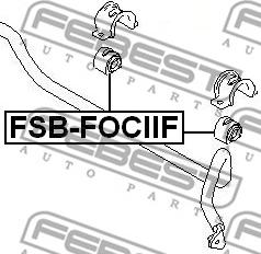 Febest FSB-FOCIIF - Bukse, Stabilizators ps1.lv