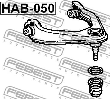 Febest HAB-050 - Piekare, Šķērssvira ps1.lv