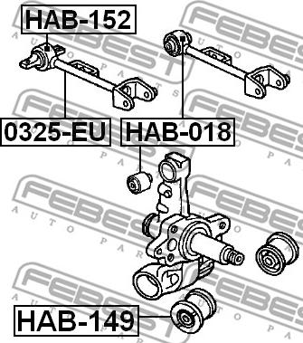 Febest HAB-018 - Piekare, Šķērssvira ps1.lv