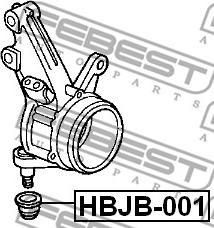 Febest HBJB-001 - Remkomplekts, Balst / Virzošais šarnīrs ps1.lv