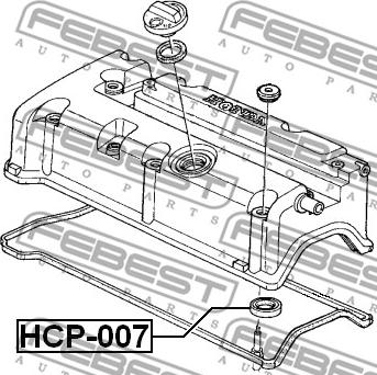 Febest HCP-007 - Blīvgredzens, Sveces kanāls ps1.lv