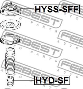 Febest HYD-SF - Gājiena ierobežotājs, Atsperojums ps1.lv