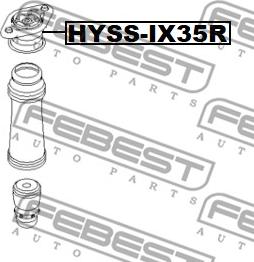 Febest HYSS-IX35R - Amortizatora statnes balsts ps1.lv