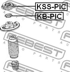 Febest KSS-PIC - Amortizatora statnes balsts ps1.lv