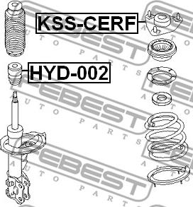 Febest KSS-CERF - Amortizatora statnes balsts ps1.lv